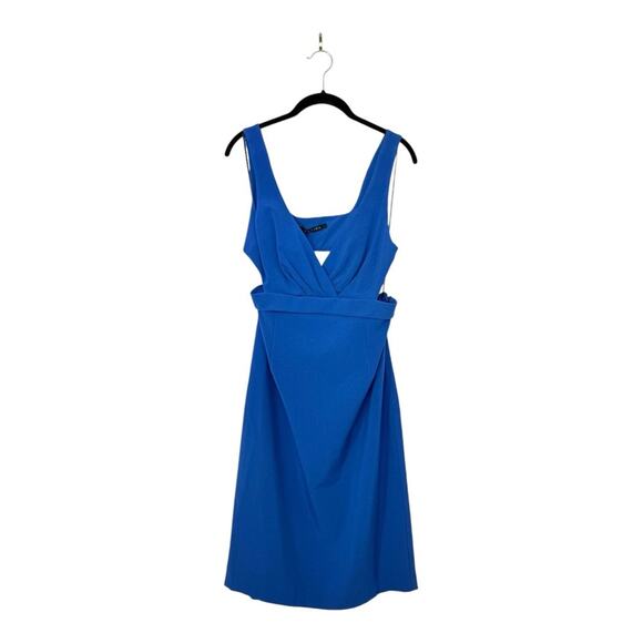 NWT Black Halo Jackie O Cutout Dress in Blue Size 8 - Picture 1 of 4